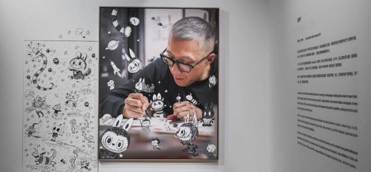 Kasing Lung with Labubu character designs